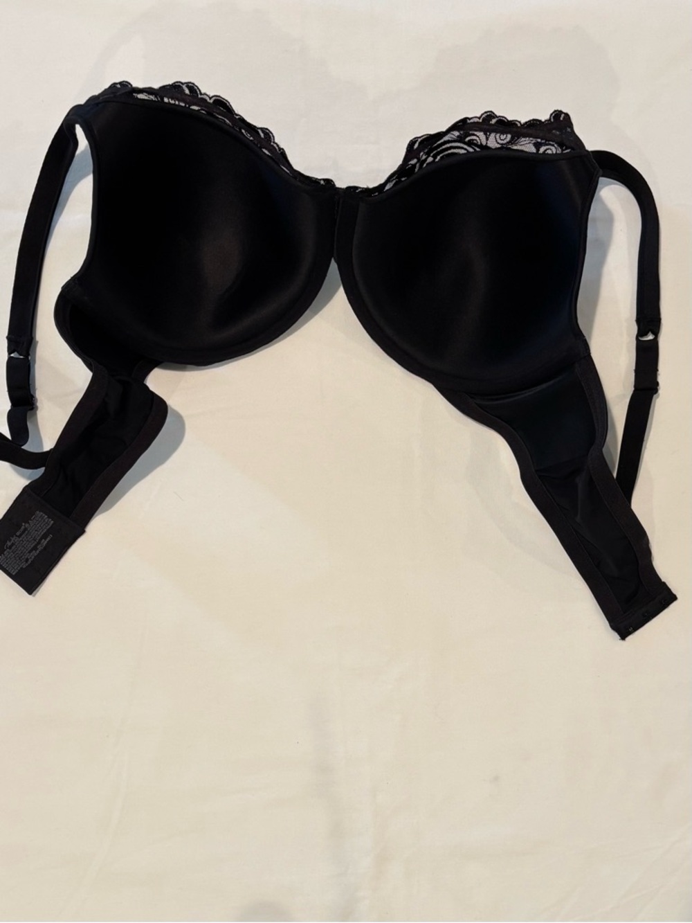 Playtex Secrets Black Lace Underwire Support Bra #4513 40C - Picture 4 of 8
